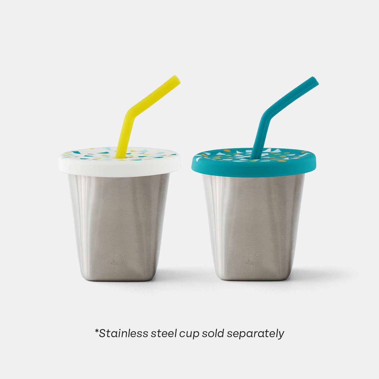 Silicone Straw and Lid Set