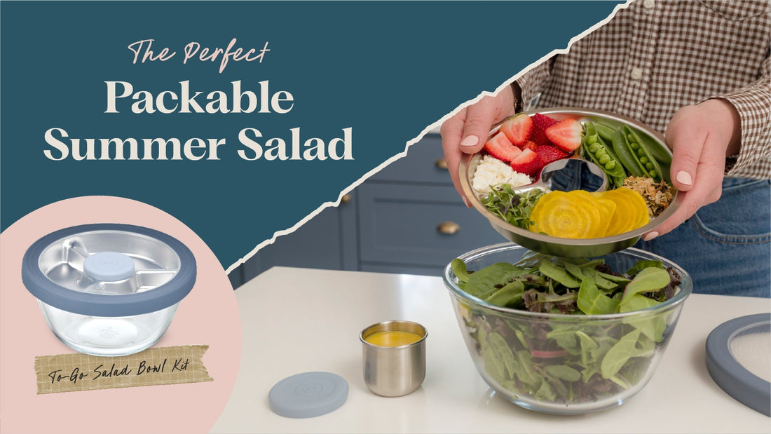 Strawberry & Feta Summer Salad with Honey Lemon Vinaigrette