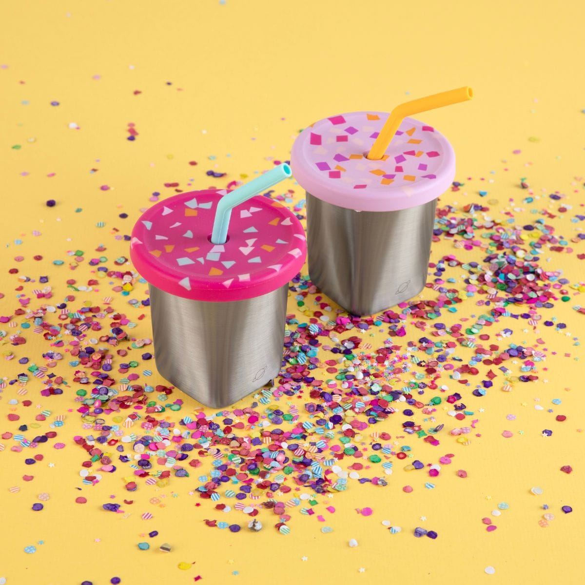 Silicone Straw and Lid Set