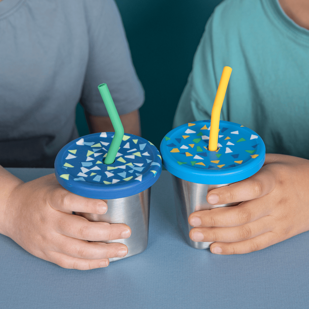 Silicone Straw and Lid Set