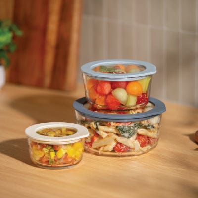 Round Glass Food Storage 6-Piece Set