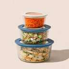 Round Glass Food Storage Container