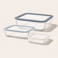 Square Glass Food Storage 6-Piece Set