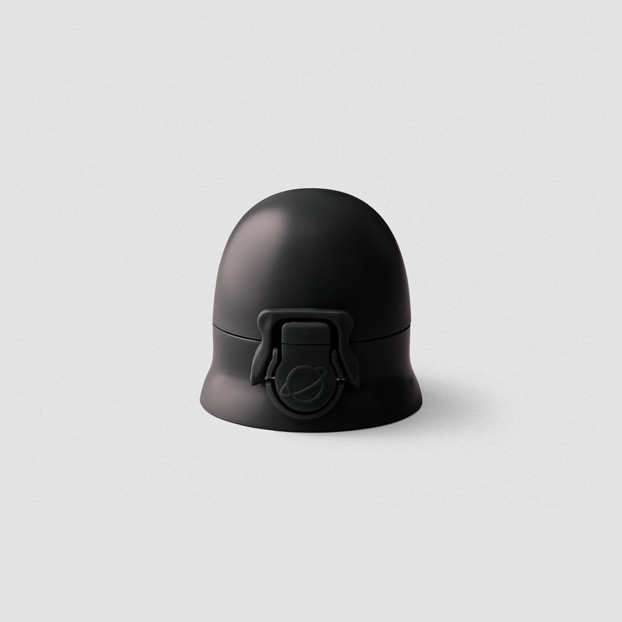#color_Black| Black Capsule bottle lid with closed cap.